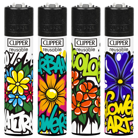 4T. Clipper «URBAN FLOWERS» Exp. 48 encendedores