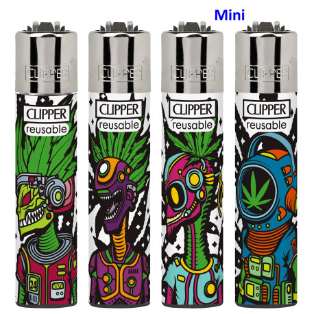 4T. Mini «Clipper» «ASTRO WEED 1» Exp. 48 encendedores
