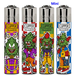 4T. Mini «Clipper» «CLOWN BUDS» Exp. 48 encendedores