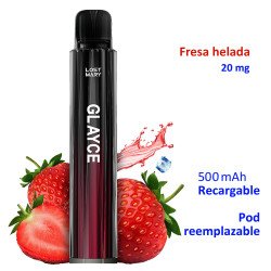 9T. Strawberry Ice 20 mg. «Lost Mary GLAYCE» Kit recargable
