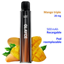 9T. Triple Mango 20 mg. «Lost Mary GLAYCE» Kit recargable