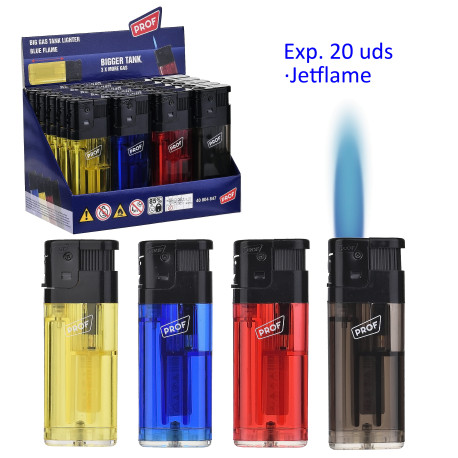 3T. Expositor con 20 encendedores jetflame giant «Prof»