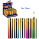 3T. Expositor con 25 encendedores piedra «Prof» Gold Gradient