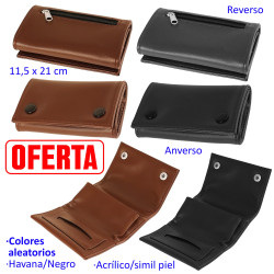 1T. Bolsa para picadura de tabaco simil piel colores surtidos aleatorios