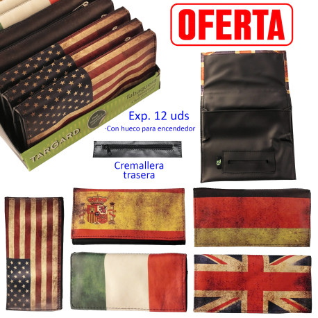 4T. Display «TG» with 12 acrylic assorted tobacco bags «Flag2». 5 models.