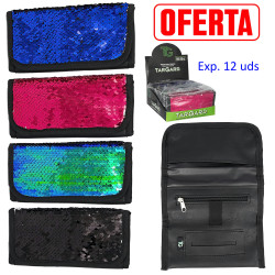 5T. Expositor con 12 bolsas «TG» para picadura  «bling» colores surtidos