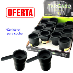 5T. Display with 12 car ashtrays with support cigarette