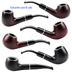 3T. Collection 6 Wooden Hookahs «Jean Claude»