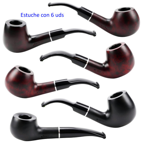 3T. Collection 6 Wooden Hookahs «Jean Claude»