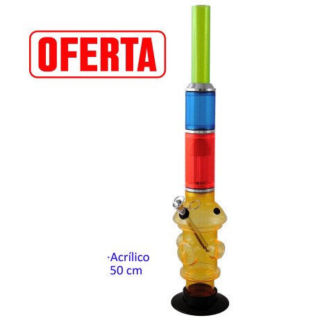 4T. Ø10 cm. Acrylic bong 4 colours