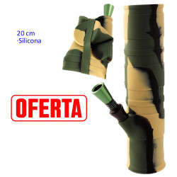 4T. 20 cm. Folding «Camouflage» Bong of medical silicone