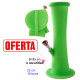 4T. 22 cm. Folding green bong in medical silicone