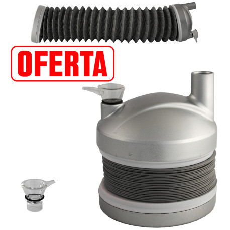 4T. Silver bellows pipe