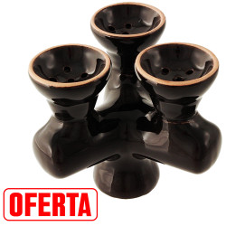 5T. Triple ceramic cup black colour