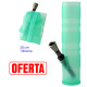 4T. 20 cm. Folding bong of green sanitary silicone