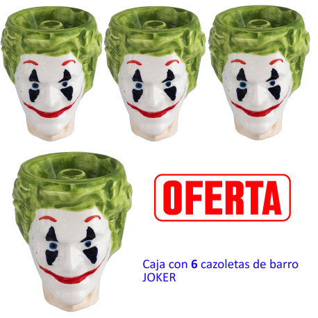 3T. Caja con 6 cazoletas de barro «JOKER»