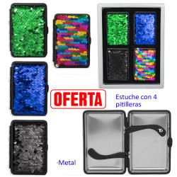 4T. Expositor con 4 pitilleras «TG» «bling» para 14 cigarrillos