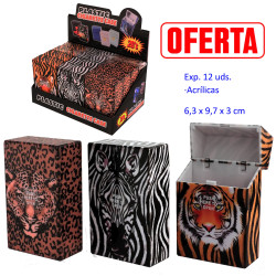 1T. Expositor con 12 tabaqueras acrílicas
