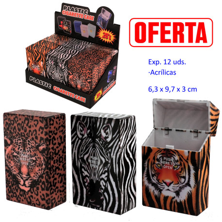 1T. Expositor con 12 tabaqueras acrílicas