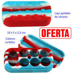1T. Caja silicona colores surtidos