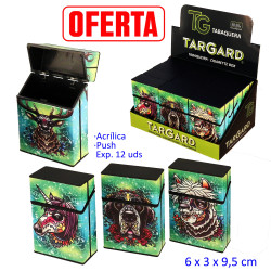 1T. Expositor con 12 tabaqueras acrílicas «TG»