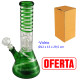 2T. 29,5 cm. Bong de cristal verde
