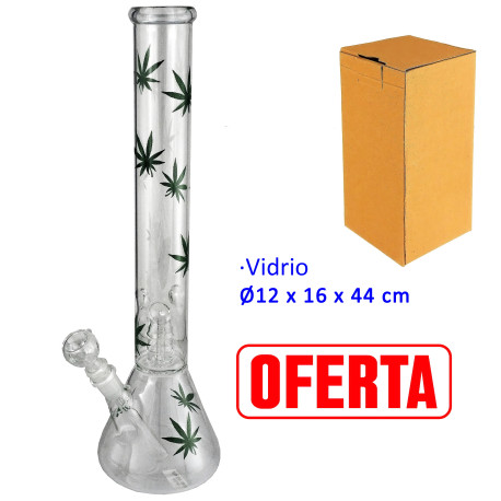 2T. 44 cm. Bong de cristal