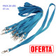5T. Bolsa con 20 Lanyard azul claro 47 cm