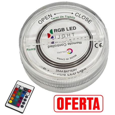 4T. Base de LED RGB con mando a distancia