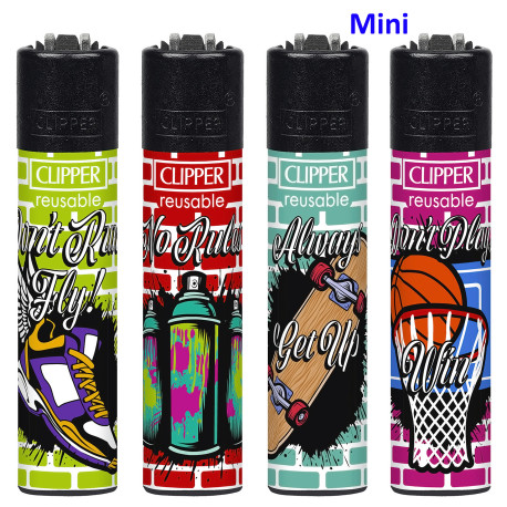 4T. Mini «Clipper» «BE YOURSELF 4» Exp. 48 encendedores