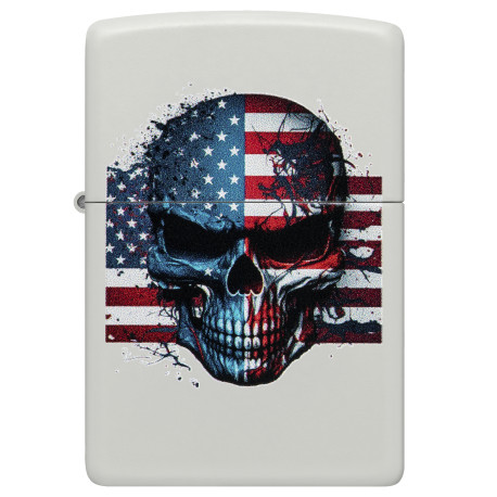 3T. Encendedor «Zippo» 214 Skull Flag Design