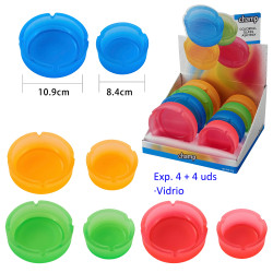 3T. Expositor con 8 ceniceros cristal «Champ»