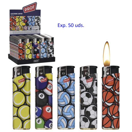 3T. Expositor con 50 encendedores piezo «Prof» Balls