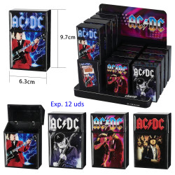 3T. Expositor con 12 tabaqueras «AC/DC»