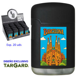 3T. Expositor 20 encendedores turbo jet «BARCELONA»