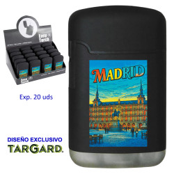 3T. Expositor 20 encendedores turbo jet «MADRID PLAZA MAYOR»