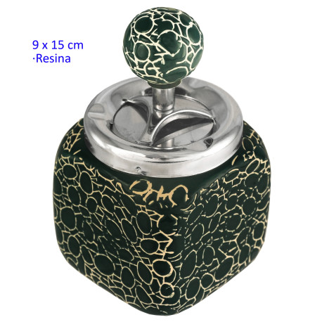 1T. Cenicero automático verde/blanco