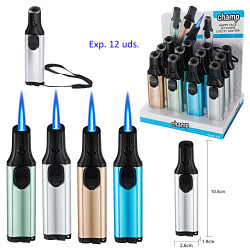 3T. Expositor con 12 encendedores jetflame «Champ» happy face