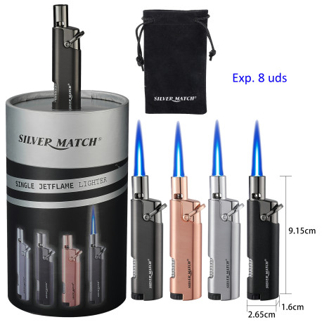 3T. Expositor con 8 encendedores turbo «Silver Match» Toronto