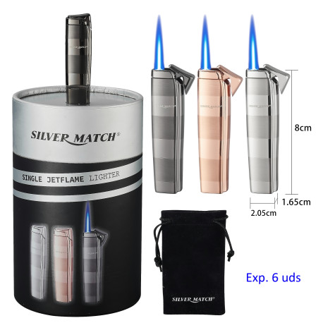 3T. Expositor con 6 encendedores turbo «Silver Match» Merida