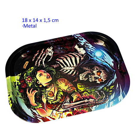 1T. Bandeja para liar 18 x 14 cm.