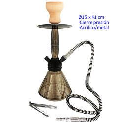 1T. 41 cm Shisha acrílica color humo