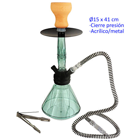 1T. 41 cm Shisha acrílica verde