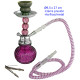 1T. 27 cm Shisha morada acrílica con base de cristal