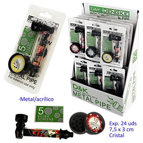 1T. Expositor con 24 sets pipa y grinder