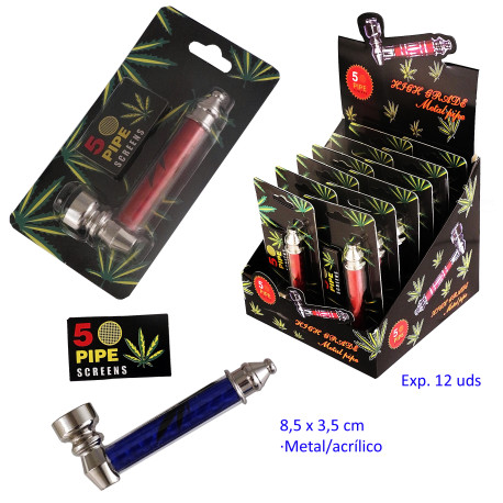 1T. Expositor con 12 pipas 8,5 cm.