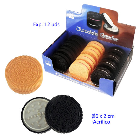 1T. Ø6 cm. Expositor con 12 grinders acrílicos