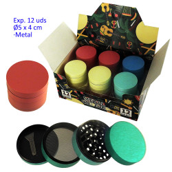 1T. Ø 5 cm. Expositor con 12 grinders metalicos