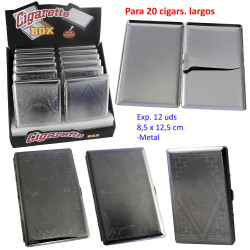 1T. Expositor con 12 pitilleras de metal para 20 cigarrillos
