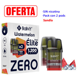 4T. Watermelon 0 mg. «BALMY ÉLITE» 2 Pods recarga